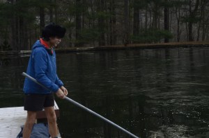 Lecky breaks through the ice!